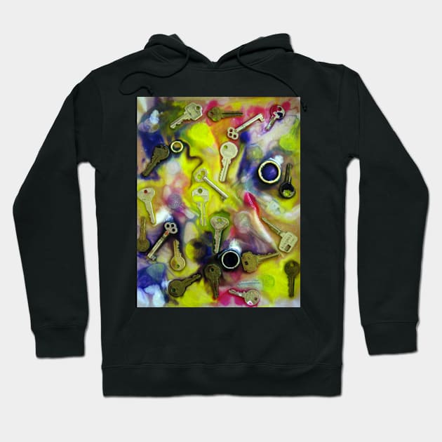 Colourful Keys  Solar Print Process Image Hoodie by Heatherian